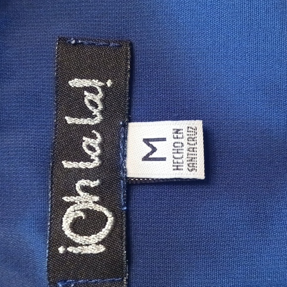 Oh la la! Women's Navy Blouse - Picture 3 of 3